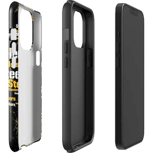 NFL Pittsburgh Steelers Black Blast iPhone 15 Pro Impact Case